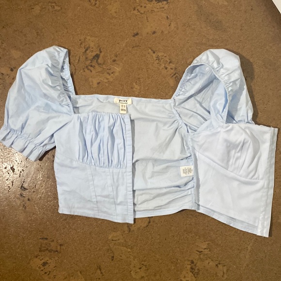 Light Blue Crop Top - Picture 6 of 7